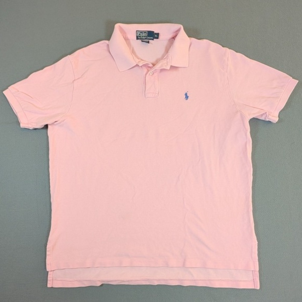 Polo Ralph Lauren Pink Short Sleeve Classic Fit Mens‎ Polo Shirt XL - Picture 2 of 9